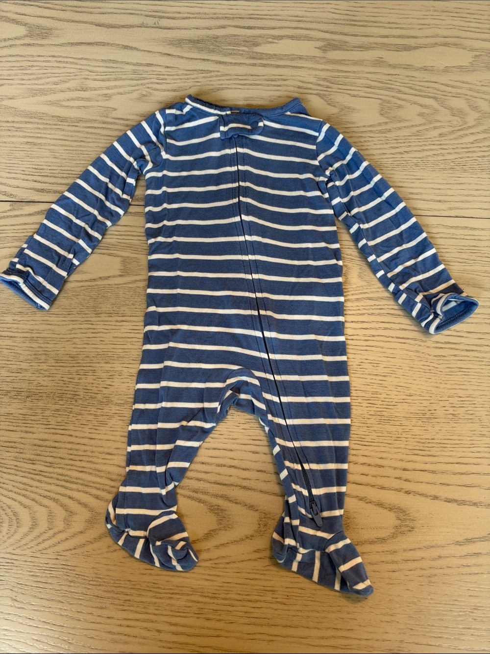 Carter's Blue and White Striped Footed One-Piece